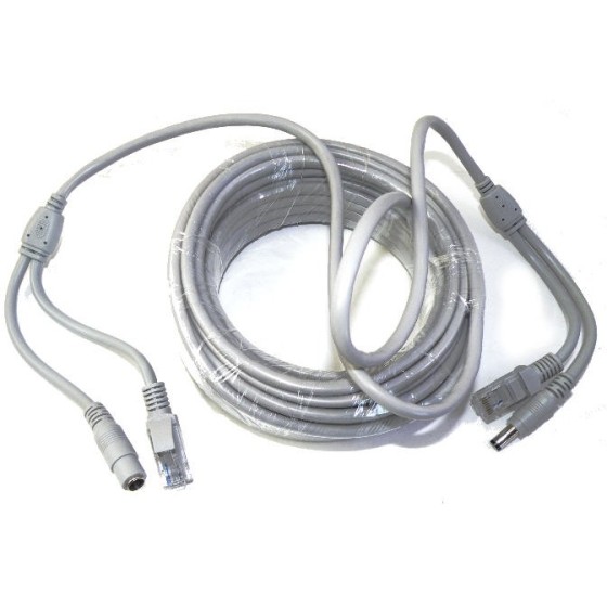 Câble mixte IP + Alim DC (CV-RJ-AL)