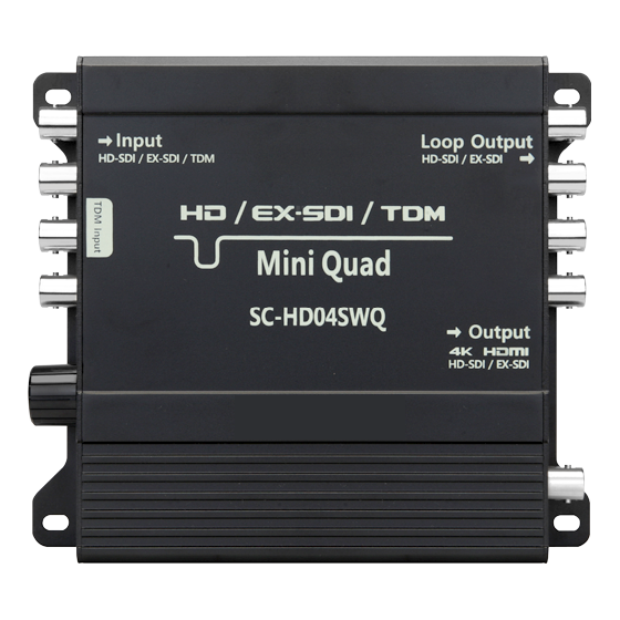 Quad Splitter EX & HD-SDI (HD04SWQ)
