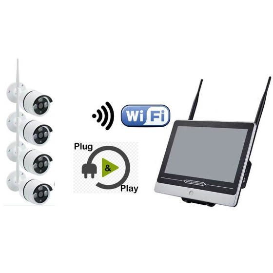 Kit 4 caméras Wifi (W125NA-KIT-2MP)